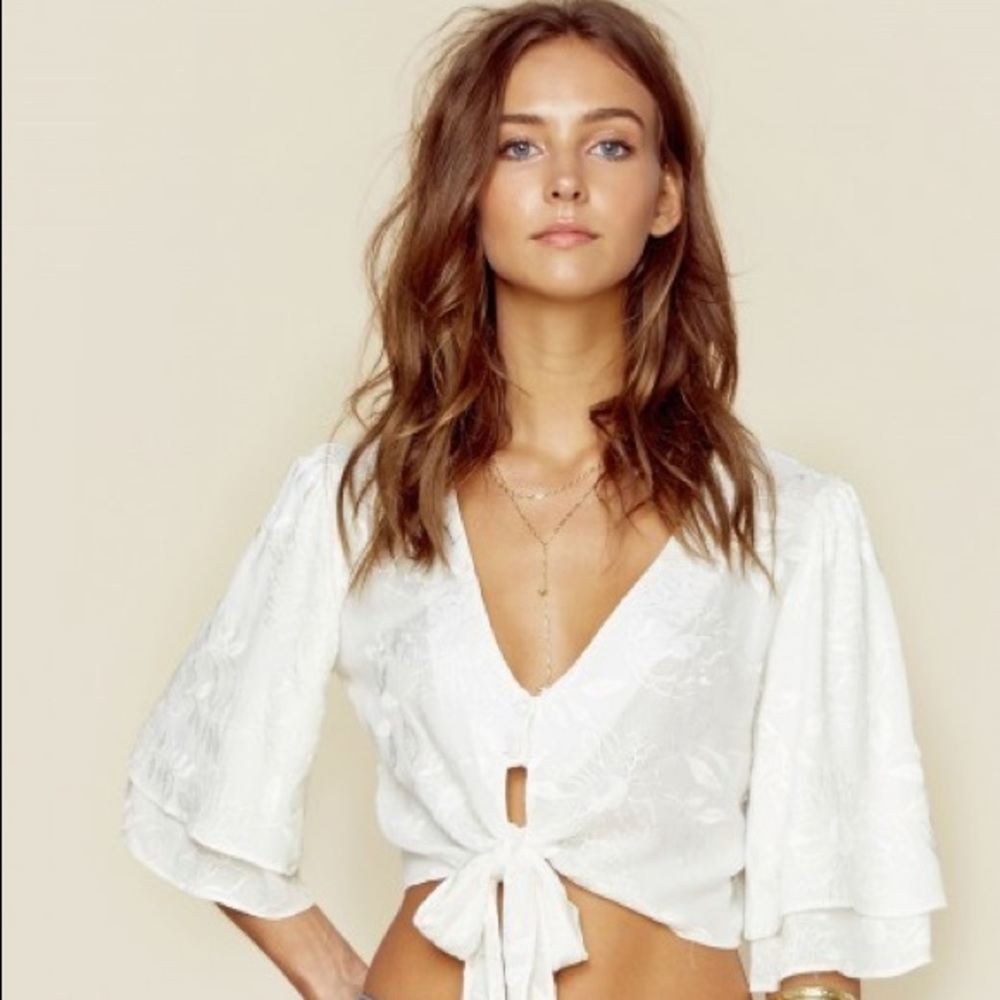 Flynn Skye Lily Top I’m White Embroidery